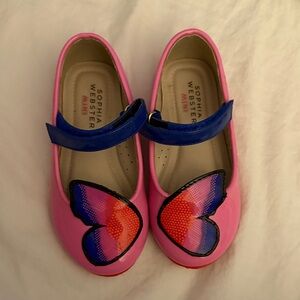 Sophia Webster Pink and Blue Heart Kids Dress Shoes